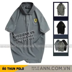 Áo Thun Nam Cổ Bẻ Thêu Logo Hình Con Ngựa Trước Ngực (Có Size 3XL)