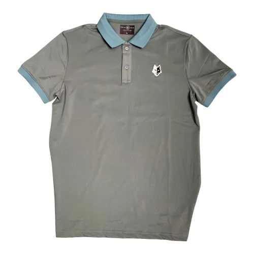 Áo Thun Nam Cổ Bẻ Thêu Logo Hình Con Sói Và Viền Bo Tay Áo (Có Size 3XL)