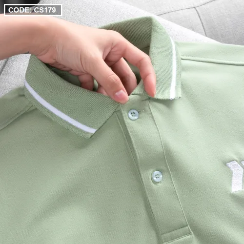 Áo Thun Nam Có Cổ Cá Sấu Đốm Thêu Logo (Có Size 3XL)