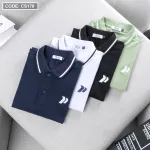 Áo Thun Nam Có Cổ Cá Sấu Đốm Thêu Logo (Có Size 3XL)