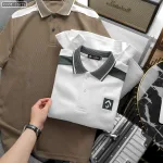 Áo Thun Nam Cổ Bẻ Thêu Nổi Logo Lục Giác (Có size 3x)