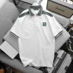 Áo Thun Nam Cổ Bẻ Thêu Nổi Logo Lục Giác (Có size 3x)