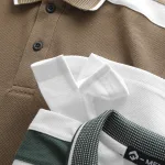 Áo Thun Nam Cổ Bẻ Thêu Nổi Logo Lục Giác (Có size 3x)