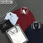 Áo thun nam cổ bẻ thêu sau lưng