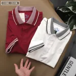 Áo thun nam cổ bẻ thêu sau lưng
