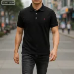 Áo thun nam cổ bẻ vải cá mập