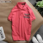 Áo Thun Nam Polo Cổ Bẻ Vải Thêu Chữ