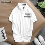 Áo Thun Nam Polo Cổ Bẻ Vải Thêu Chữ