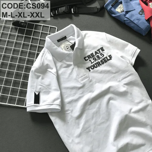 Áo Thun Nam Polo Cổ Bẻ Vải Thêu Chữ