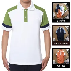 Áo Thun Nam Cá Sấu Có Cổ Phối Màu Thêu Logo
