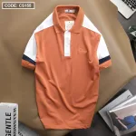 Áo Thun Nam Cá Sấu Có Cổ Phối Màu Thêu Logo