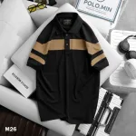 Áo Thun Nam Có Cổ Phối Sọc Độc Đáo (Có Size 3XL)