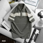 Áo Thun Nam Có Cổ Phối Sọc Độc Đáo (Có Size 3XL)