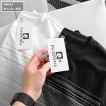 Áo Thun Nam Cổ Tròn 2 Màu In Sọc Ngang Ngực (Có Size 3XL)