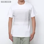 Áo Thun Nam Cổ Tròn 2 Màu In Sọc Ngang Ngực (Có Size 3XL)