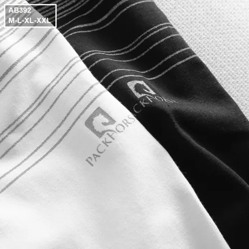 Áo Thun Nam Cổ Tròn 2 Màu In Sọc Ngang Ngực (Có Size 3XL)