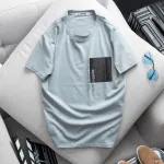Áo Thun Nam Cổ Tròn Cotton In Hoạ Tiết Lạ Mắt