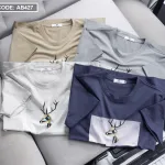 Áo Thun Nam Cổ Tròn Cotton In Tuần Lộc 3D