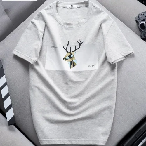 Áo Thun Nam Cổ Tròn Cotton In Tuần Lộc 3D