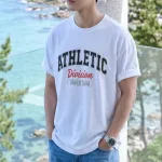 Áo Thun Nam Cổ Tròn In Chữ Athletic Division Since 1986 Size Từ 45-95kg