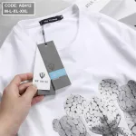 Áo Thun Nam Cotton Cổ Tròn In Hình Gấu