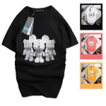 Áo Thun Nam Cotton Cổ Tròn In Hình Gấu