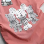 Áo Thun Nam Cotton Cổ Tròn In Hình Gấu