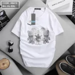 Áo Thun Nam Cotton Cổ Tròn In Hình Gấu