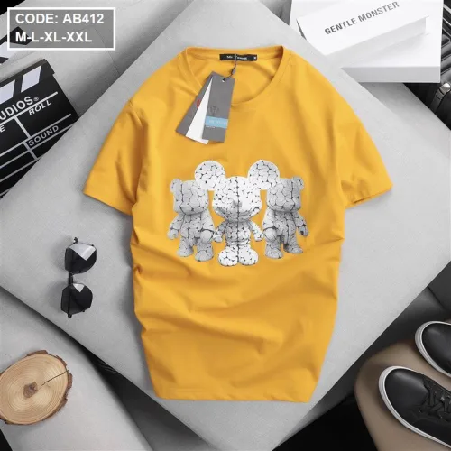 Áo Thun Nam Cotton Cổ Tròn In Hình Gấu