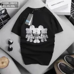 Áo Thun Nam Cotton Cổ Tròn In Hình Gấu