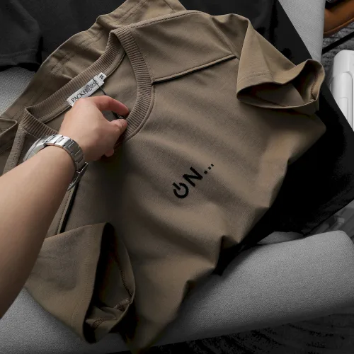 Áo Thun Nam Cổ Tròn Logo Nổi Chữ ON (Có Size 3x)