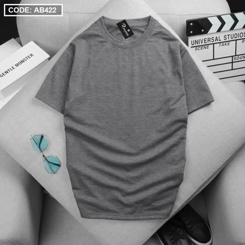 Áo Thun Nam Cổ Tròn Tay Ngắn Màu Trơn Đơn Giản (Có Size 3XL)