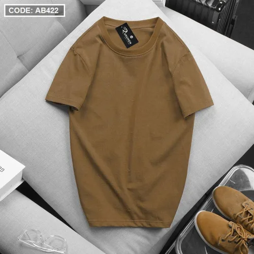 Áo Thun Nam Cổ Tròn Tay Ngắn Màu Trơn Đơn Giản (Có Size 3XL)