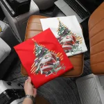 Áo Thun Nam Cổ Tròn Pack Horse In Chữ Merry Christmas (Có Size 3x)
