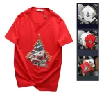 Áo Thun Nam Cổ Tròn Pack Horse In Chữ Merry Christmas (Có Size 3x)