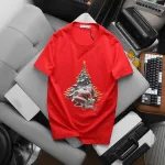 Áo Thun Nam Cổ Tròn Pack Horse In Chữ Merry Christmas (Có Size 3x)