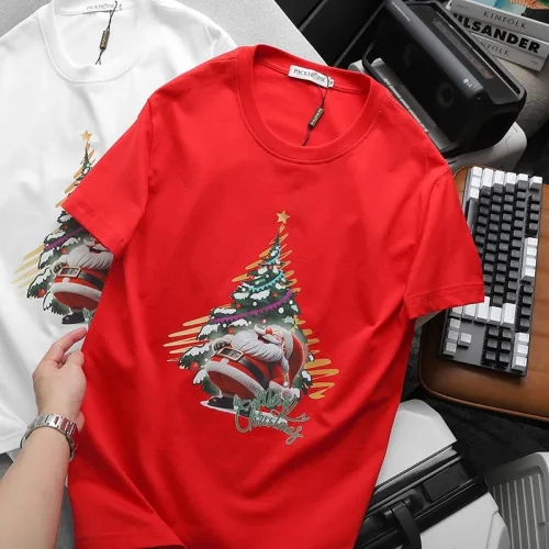 Áo Thun Nam Cổ Tròn Pack Horse In Chữ Merry Christmas (Có Size 3x)