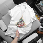 Áo Thun Nam Cổ Tròn Pack Horse In Chữ Merry Christmas (Có Size 3x)