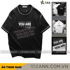 Áo Thun Nam Cổ Tròn Pack Horse In Chữ You Are Enough