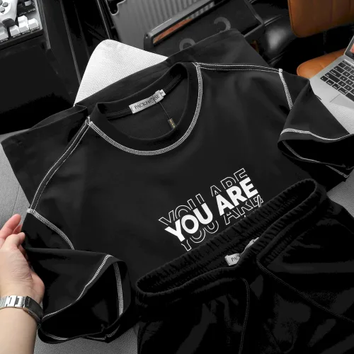 Áo Thun Nam Cổ Tròn Pack Horse In Chữ You Are Enough