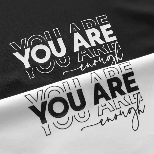 Áo Thun Nam Cổ Tròn Pack Horse In Chữ You Are Enough