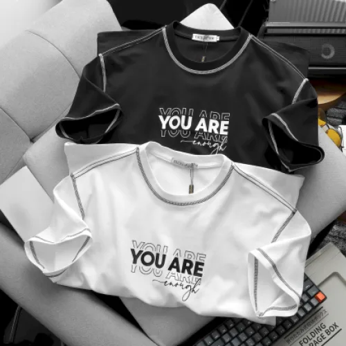 Áo Thun Nam Cổ Tròn Pack Horse In Chữ You Are Enough