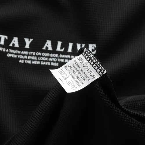 Áo Thun Nam Cổ Tròn Phối Sọc Màu & In Logo Chữ Trước Ngực Có Big Size