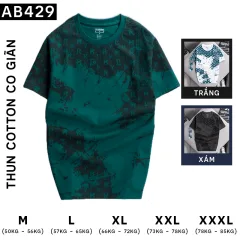 Áo Thun Nam Cổ Tròn Tay Ngắn In Hoạ Tiết Chữ (có size 3x)