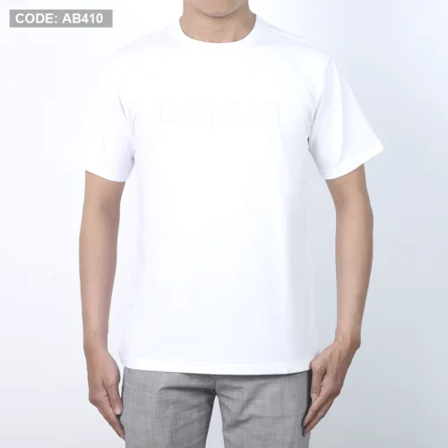 Áo Thun Nam Cổ Tròn Cotton Thêu Chữ Nổi Cao Cấp
