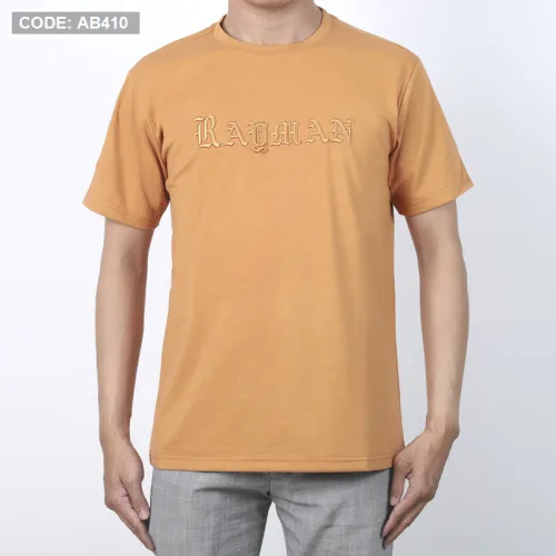 Áo Thun Nam Cổ Tròn Cotton Thêu Chữ Nổi Cao Cấp