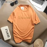 Áo Thun Nam Cổ Tròn Cotton Thêu Chữ Nổi Cao Cấp
