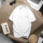 Áo Thun Nam Cổ Tròn Cotton Thêu Chữ Nổi Cao Cấp