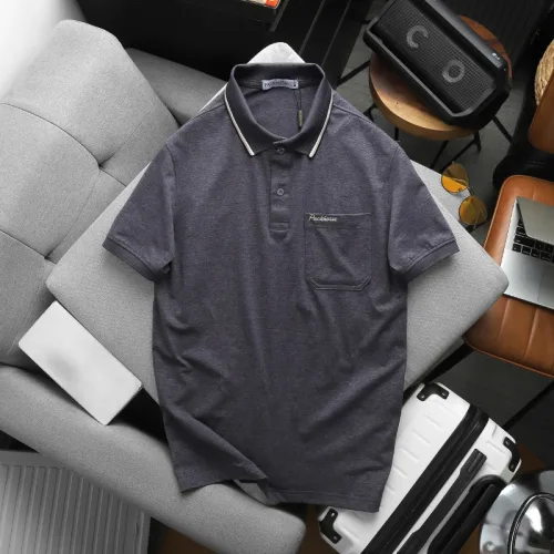 Áo Thun Nam Polo - Áo Thun Cổ Bẻ Nam Phối Sọc Ở Cổ Có Túi Trước Ngực Được Thêu Logo Chữ Paclehorse Sang Trọng Có Big Size