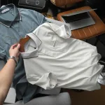 Áo Thun Nam Polo - Áo Thun Cổ Bẻ Nam Phối Sọc Ở Cổ Có Túi Trước Ngực Được Thêu Logo Chữ Paclehorse Sang Trọng Có Big Size